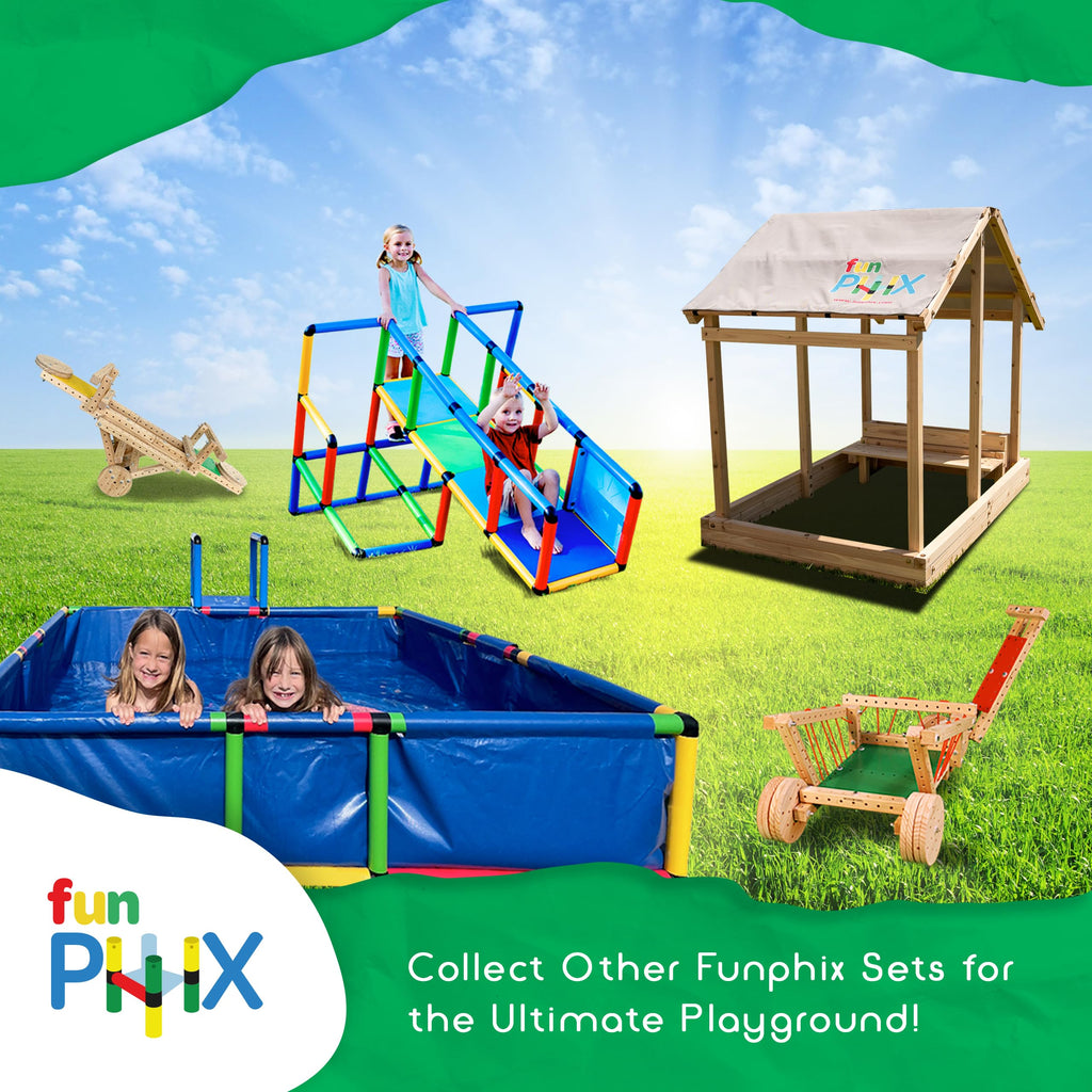 Kids Sandbox Outdoor Playset with Canopy, Bench, & Flower Planter H469174