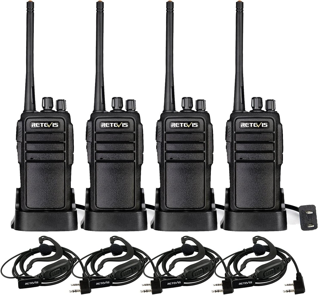 3000mAh Two Way Radios with Earpiece 16CH Handheld 4 Pack F258112