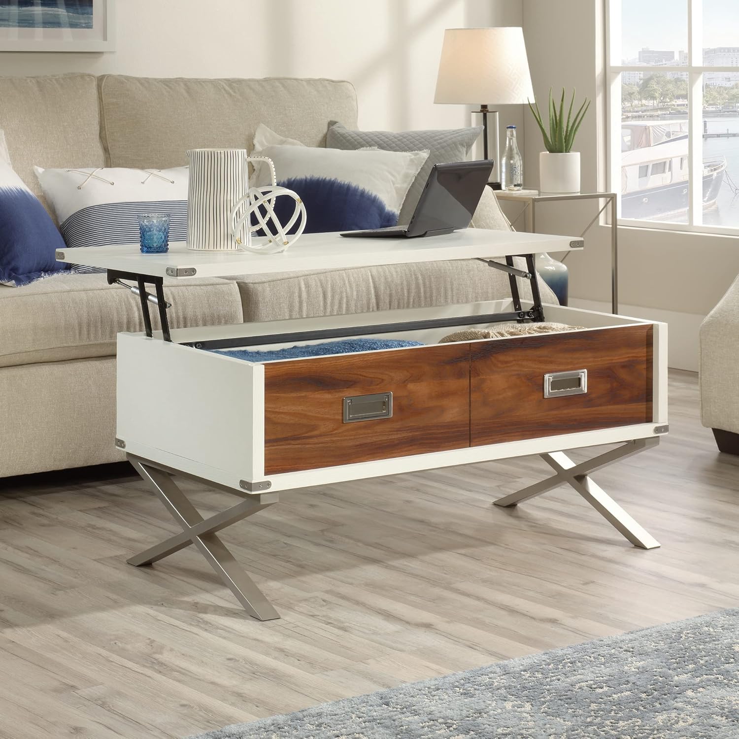 Lift-top Coffee Table, Pearl Oak Finish W734