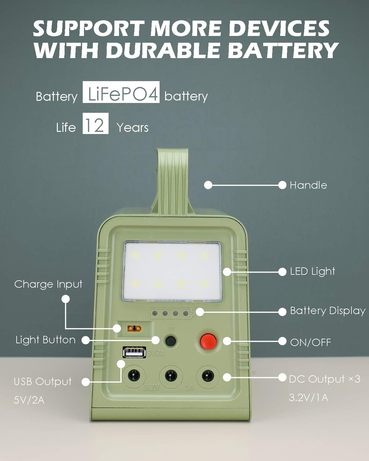 84Wh Portable Power Station with Solar Panel L820286