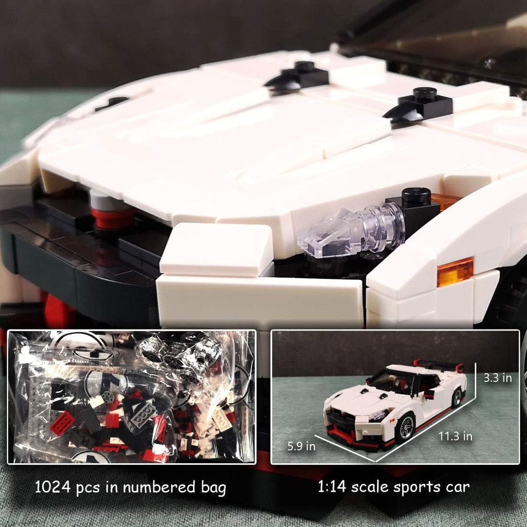 1:14 Scale MOC Building Blocks Race Car Model (1024 Pcs) Pack of 2 O197