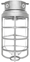 Vapor Proof 200 Ceiling 4x22 Box 3/4x22 White w/ Glass Globe Cast Guard W369613