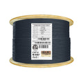 Cat6 Shielded Riser 1000ft F/UTP 23AWG Solid Bare Copper 550MHz Bulk Ethernet Cable Reel Yellow L217573