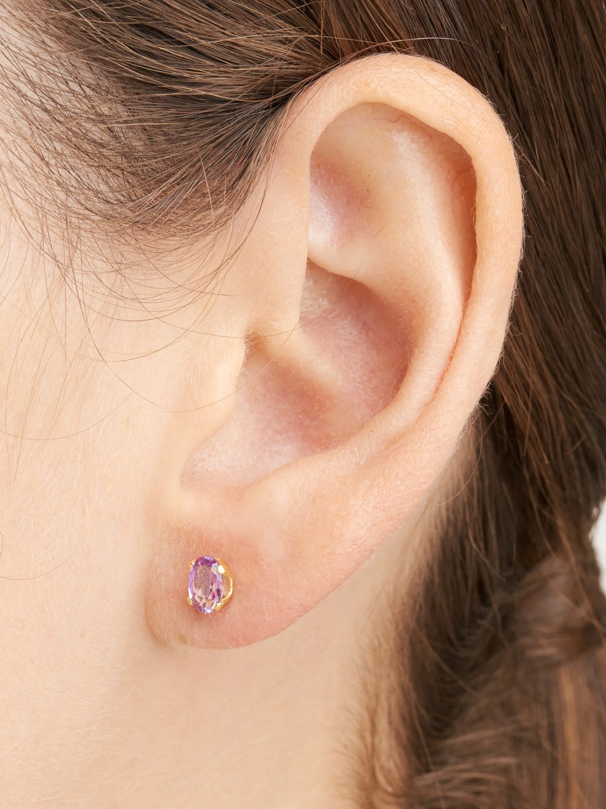 18K Gold over Sterling Silver Stud Earring Set A62540
