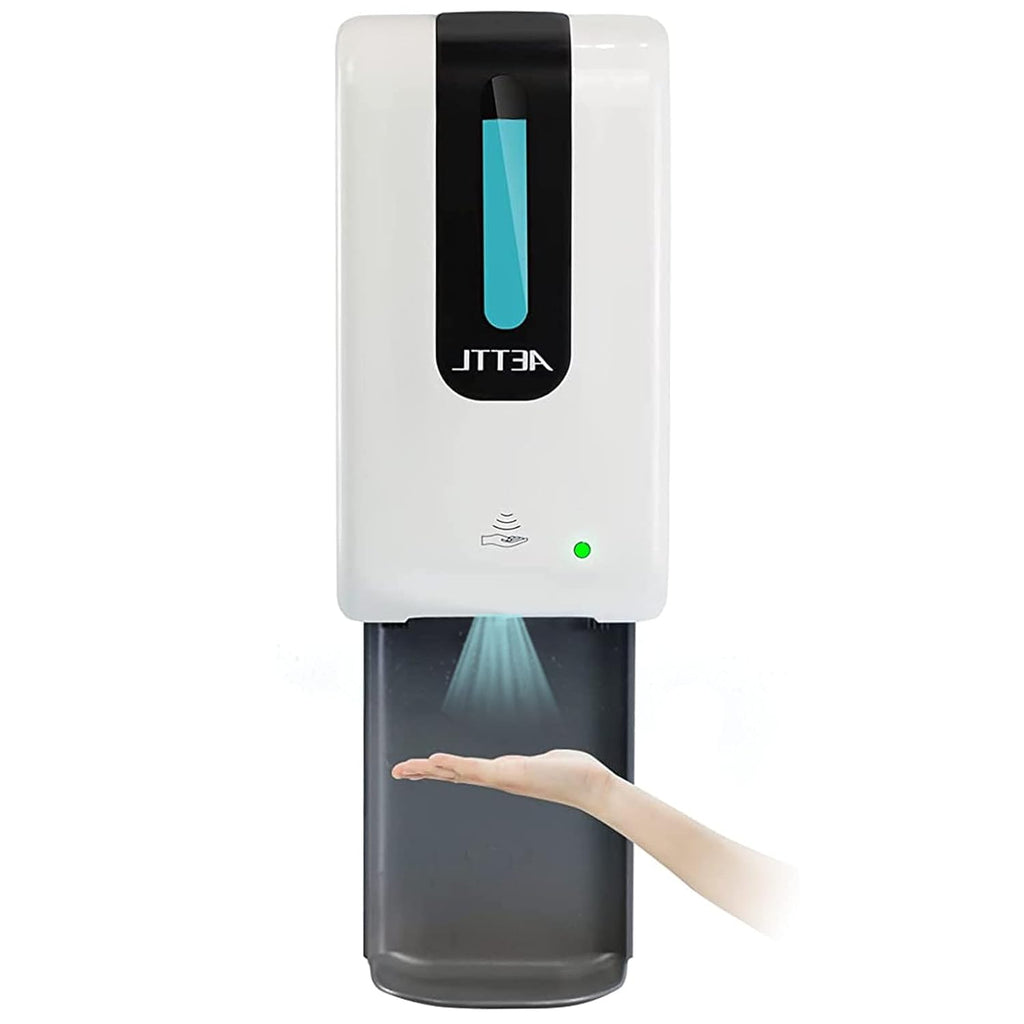 1200ml 3 in 1 Automatic Touchless Soap Dispenser Floor Stand with Drip Catcher and Adjustable Stand U17729