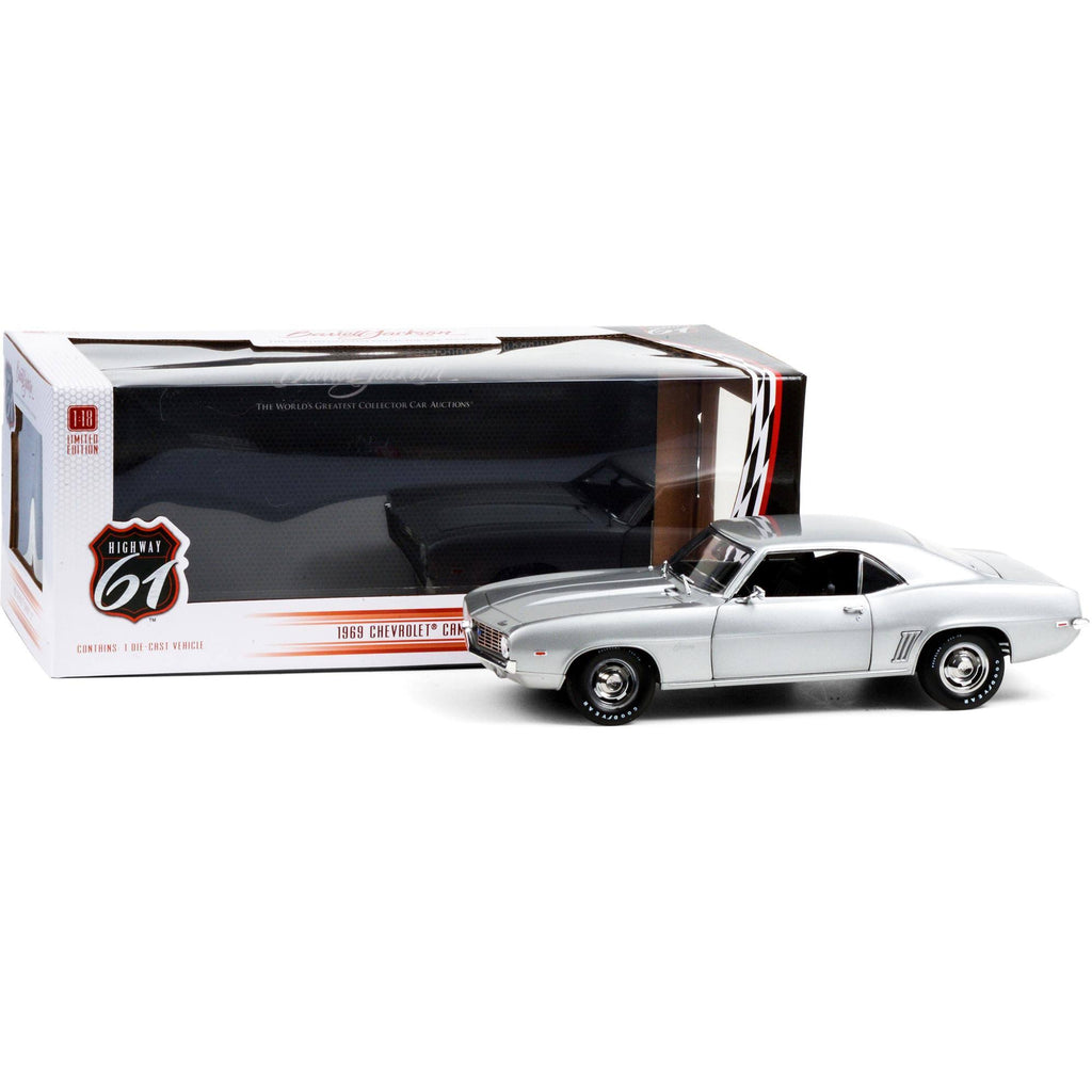 1969 Chevrolet Camaro ZL1 Coupe Silver 1/18 Diecast Model Car H14099