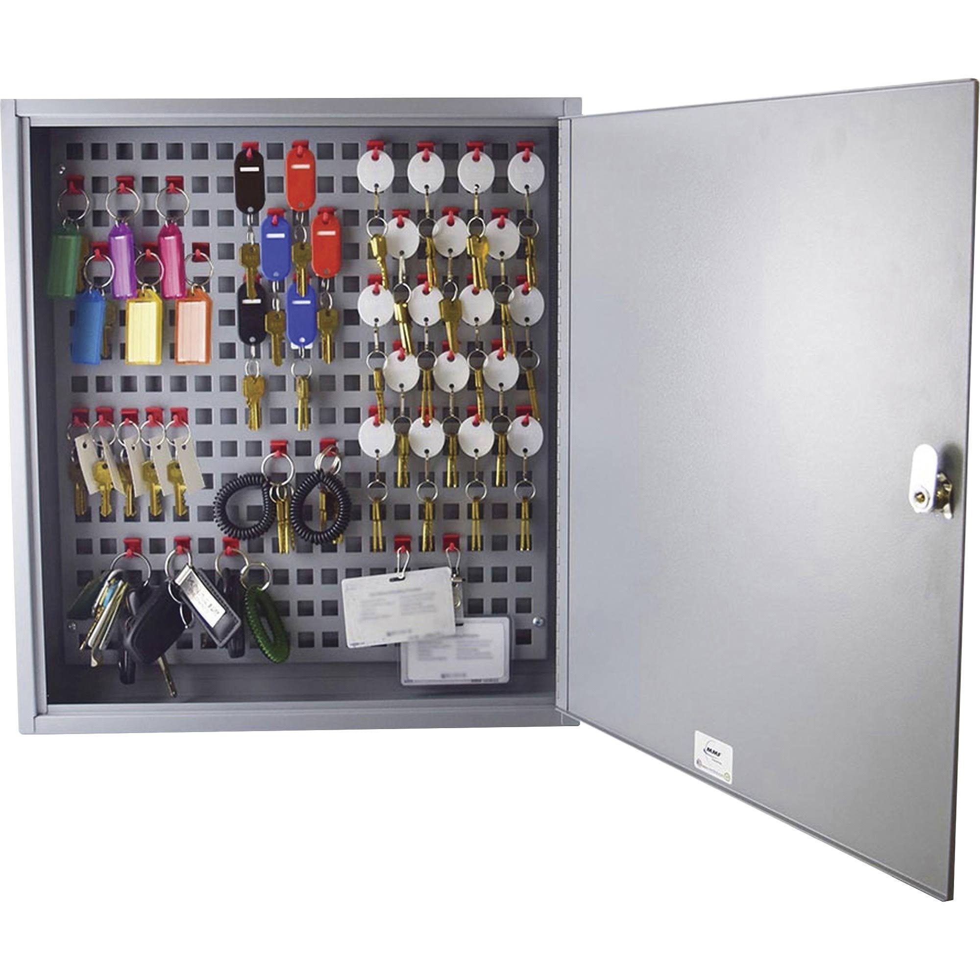 Steel Key Cabinet, 90-Keys, Gray Y8127