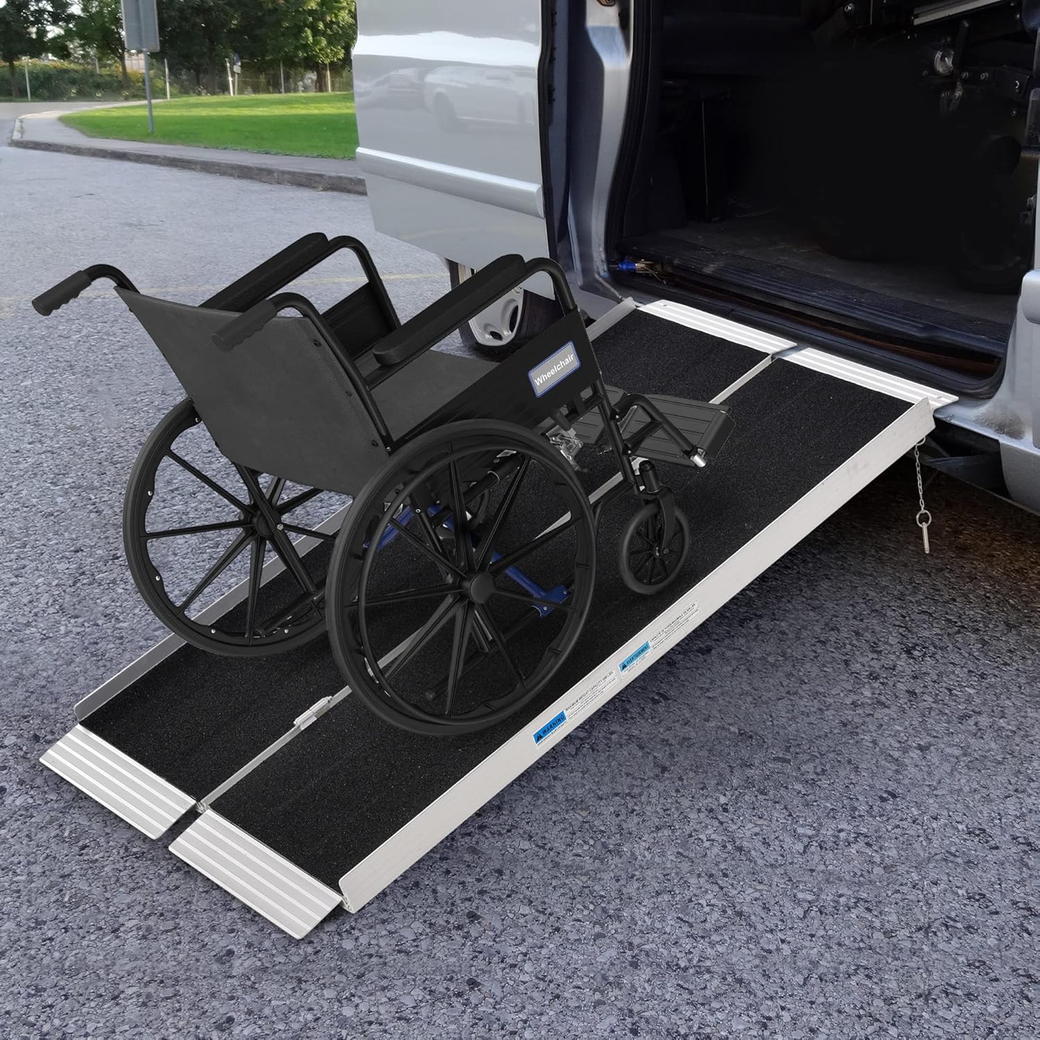 5' Portable Aluminum Wheelchair Ramp with Carrying Handle E24140