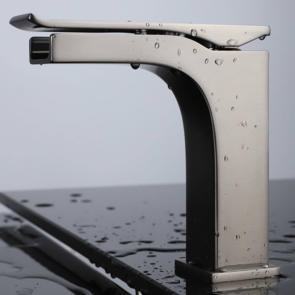Satin Brass Single-Handle Bathroom Faucet N702