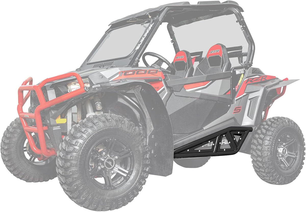 Orange Heavy-Duty Rock Sliders with 1.75" Steel Tubing T865