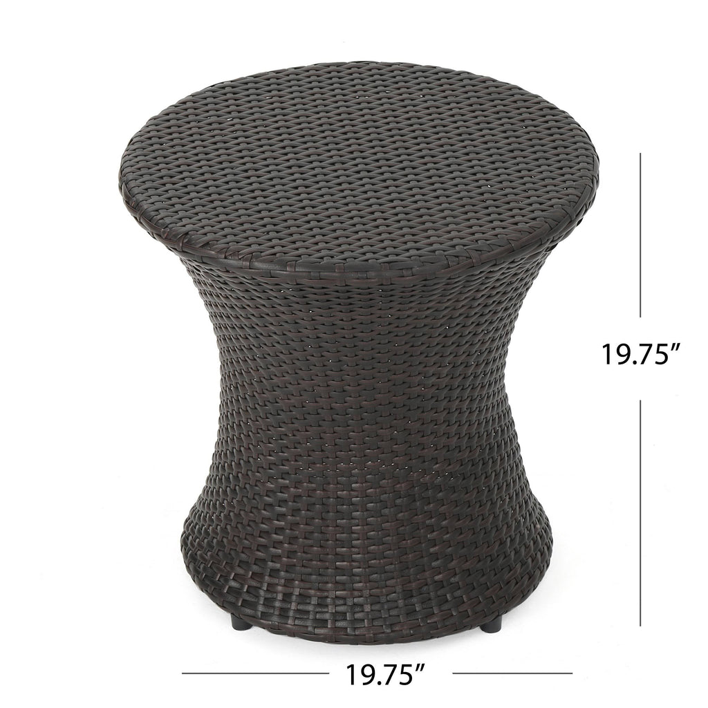 3PC Wicker Chat Set Gray U912312