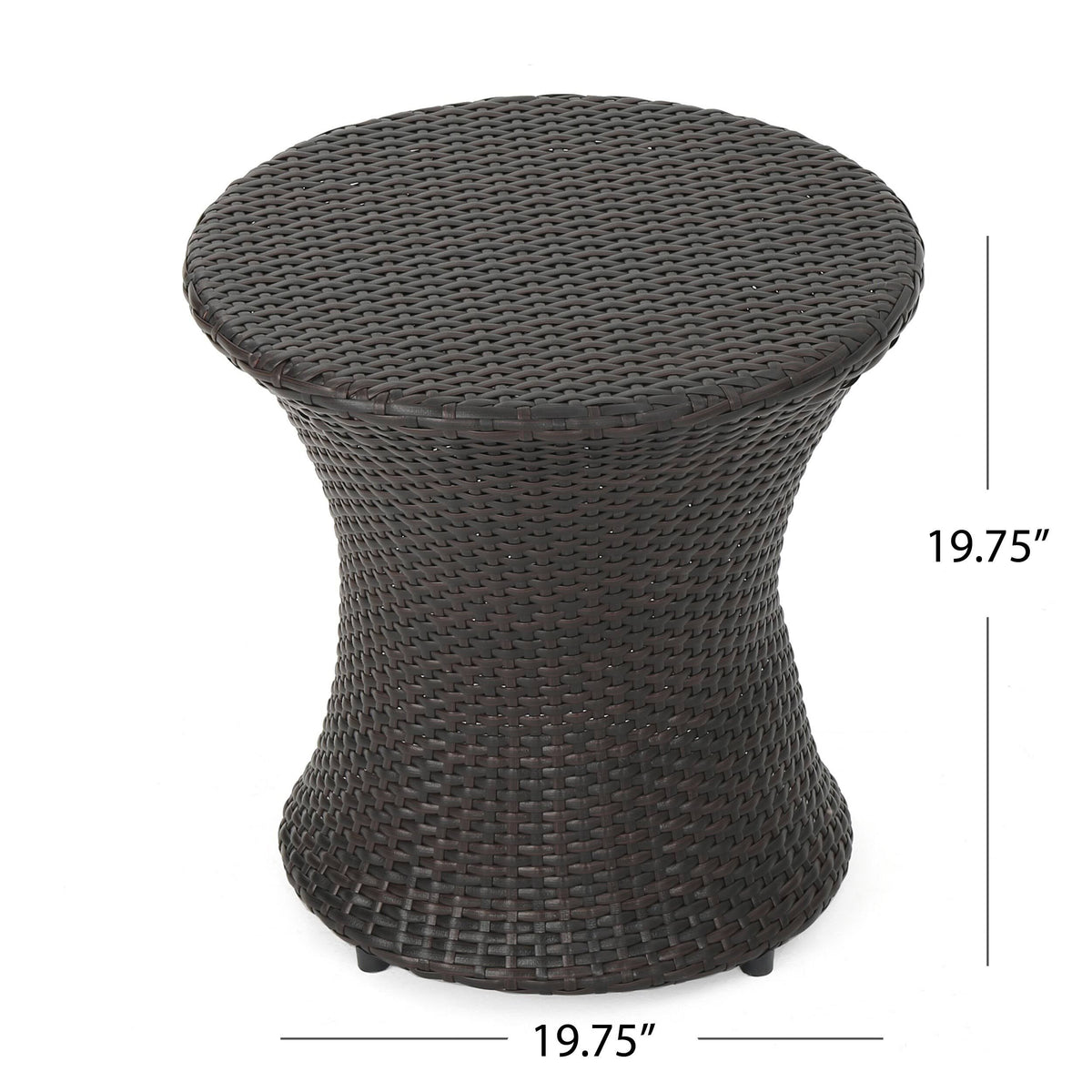 3PC Wicker Chat Set Gray U912312