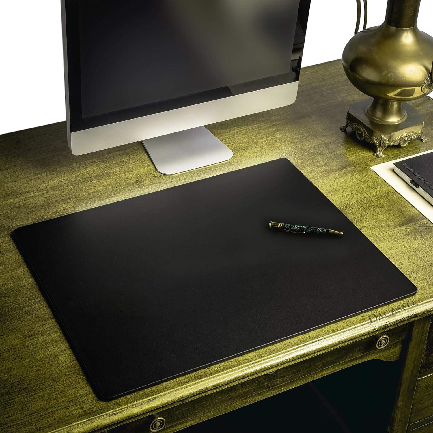 Black Leather Desk Mat Z143918