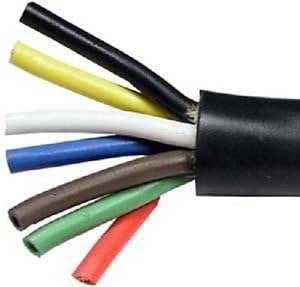 7 Way Conductor Wire RV Trailer Cable Cord, Pack of 2 V5410