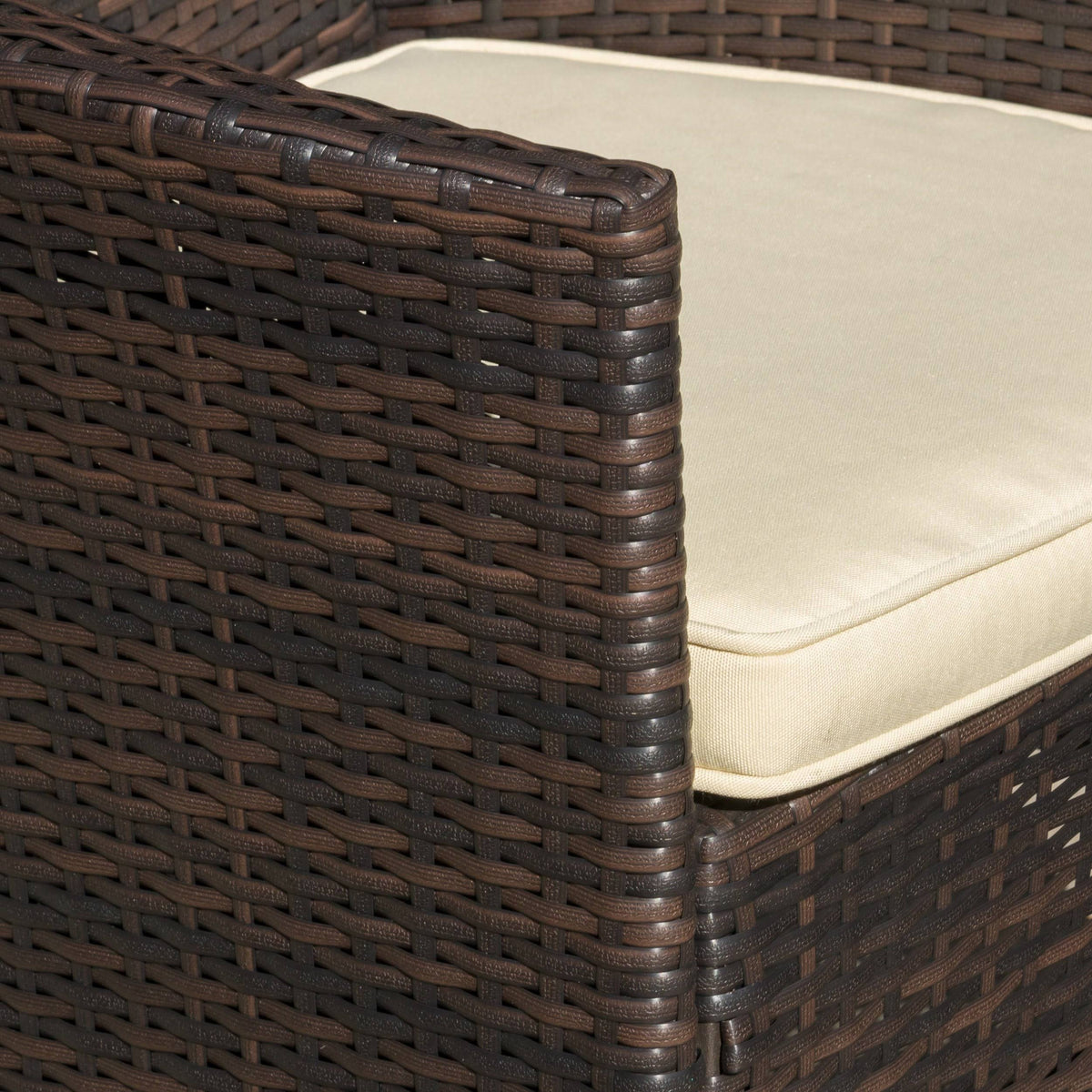 3PC Wicker Chat Set Gray U912312