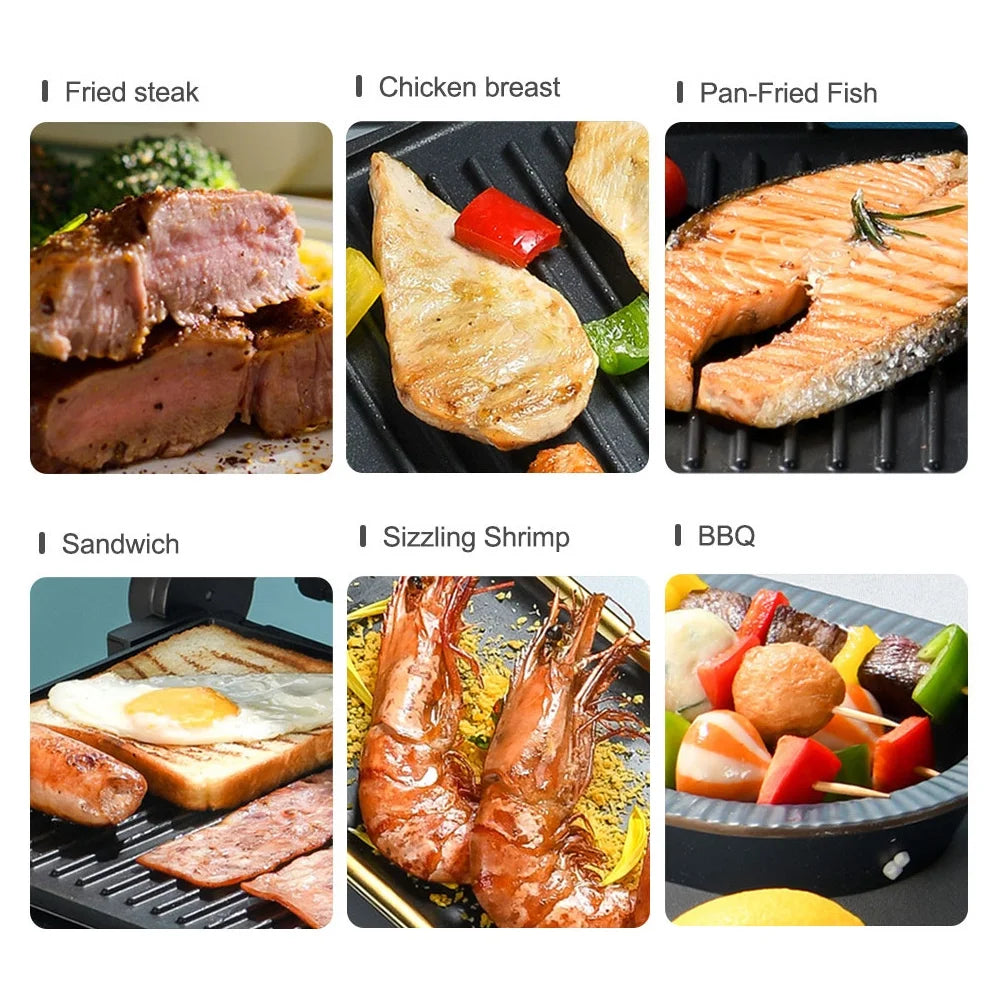 1400W Non-Stick 3in1 Electric Grill Machine Y201225