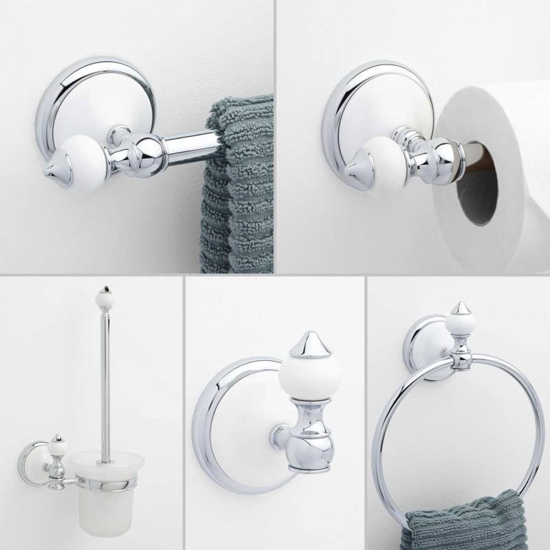 5 Piece Chrome Bathroom Package H9629