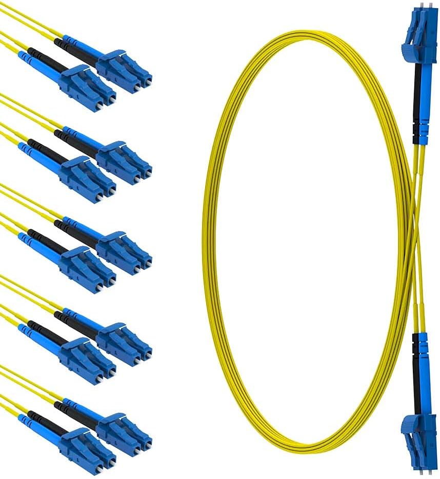 2 Meter LC to LC Single Mode Fiber 9/125 Patch Cable (50-Pack) G905