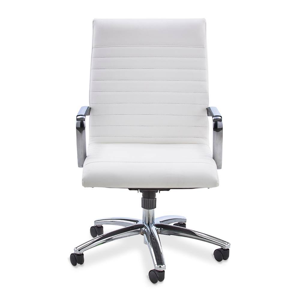 Snow White Polyurethane High Back Office Chair C130311