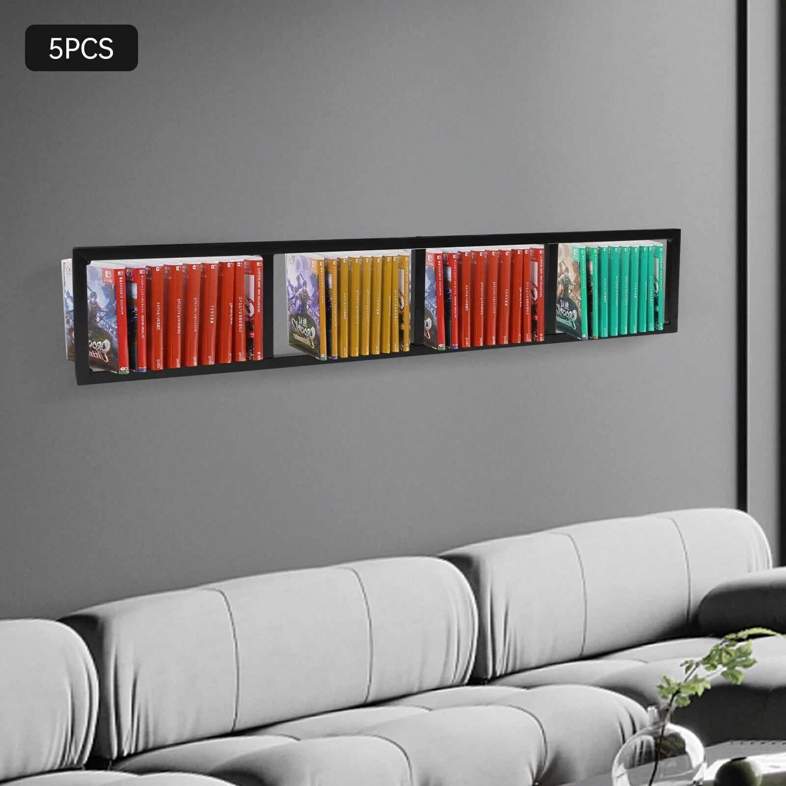 34 In Video Game Rack Media Storage Shelves X576