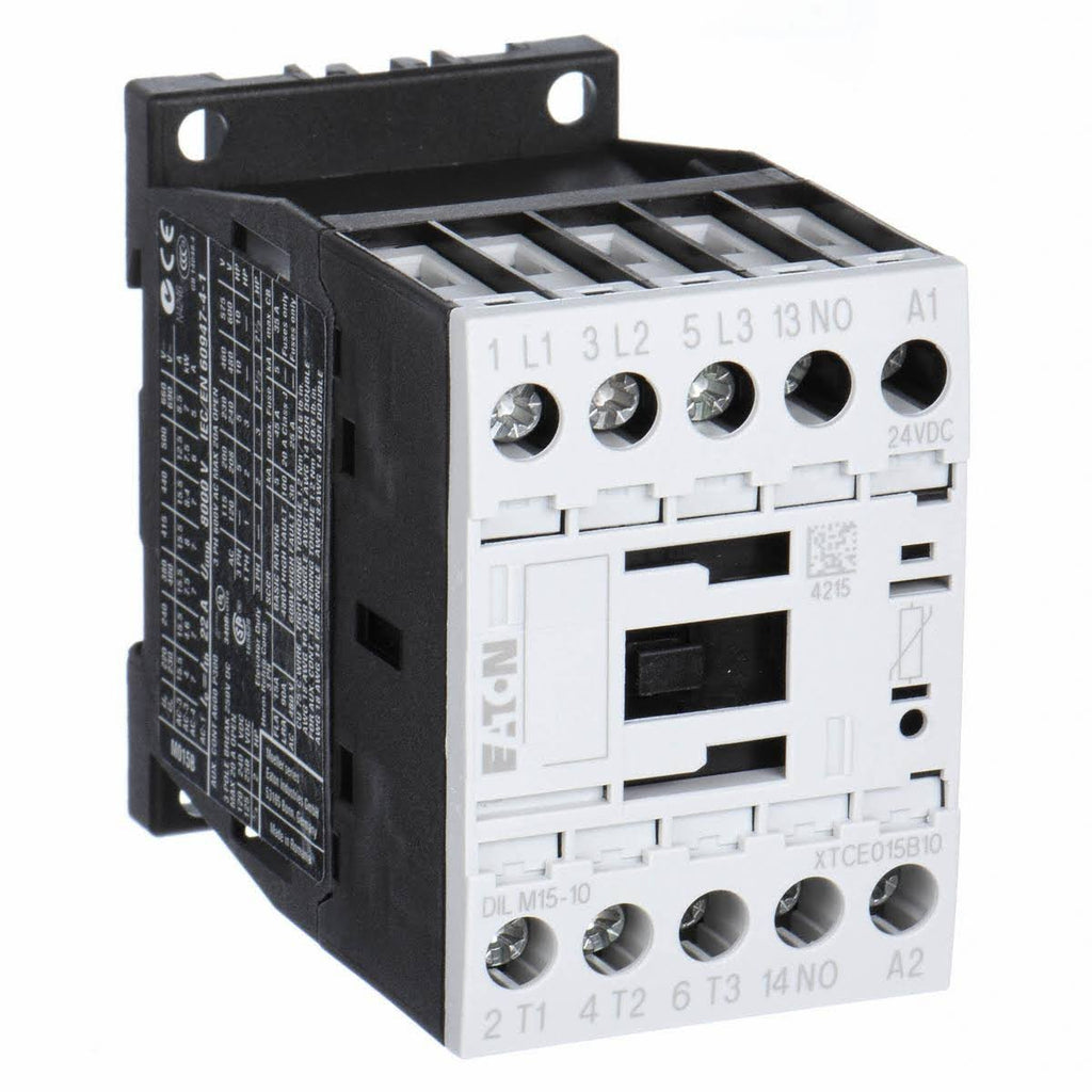 24VDC IEC Magnetic Contactor, 3 Poles, 15 Full Load Amps U58035