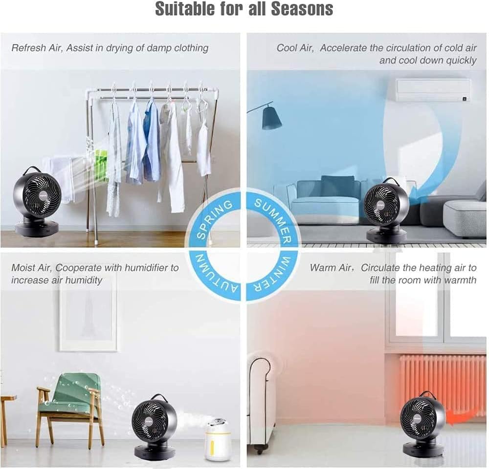 8 6-Speed Oscillating Circulator Fan with Remote B741
