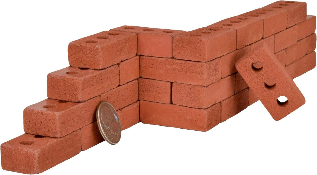 Mini Red Bricks, 1:6 Scale (160 Pack) G236