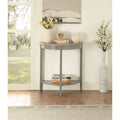 Gray Oak Console Table C91299