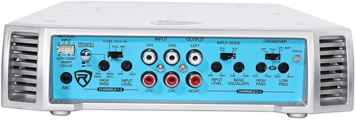 1600 Watt Marine 4 Channel Amplifier with PA Microphone U6295
