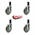 Gray Polyurethane Caster Set of 4 W11160