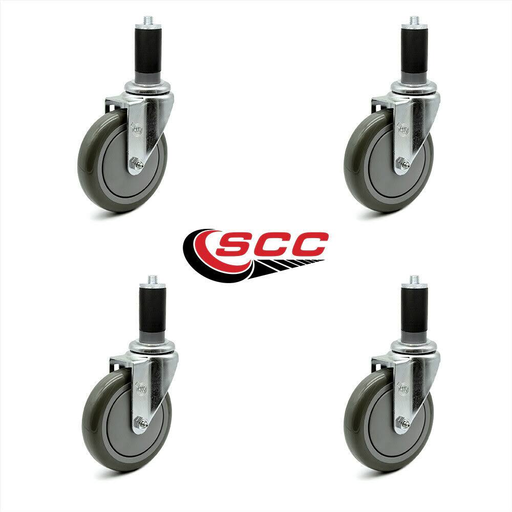 Gray Polyurethane Caster Set of 4 W11160