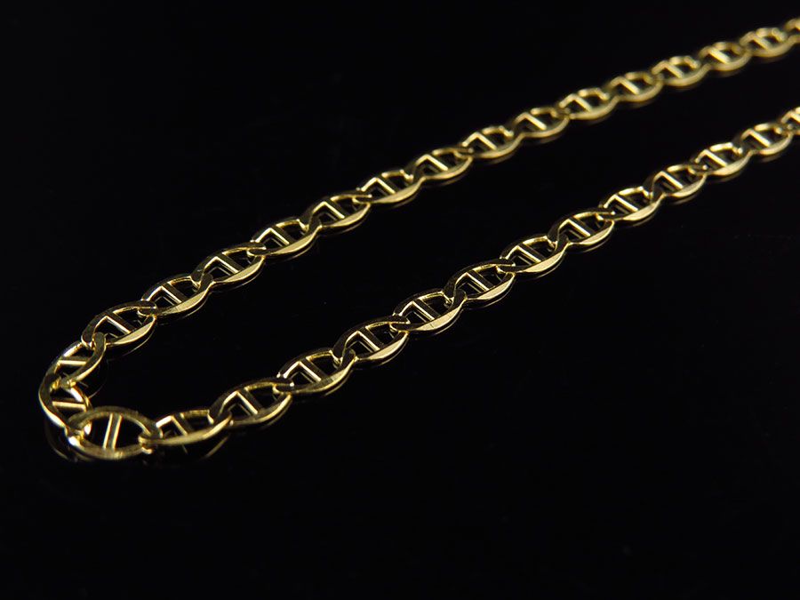 10K Solid Yellow Gold Mariner Style Chain 16-26 Inches Y236390