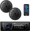 Marine Headunit Receiver Speaker Kit with Bluetooth Waterproof Speakers Pack of 2 U753175