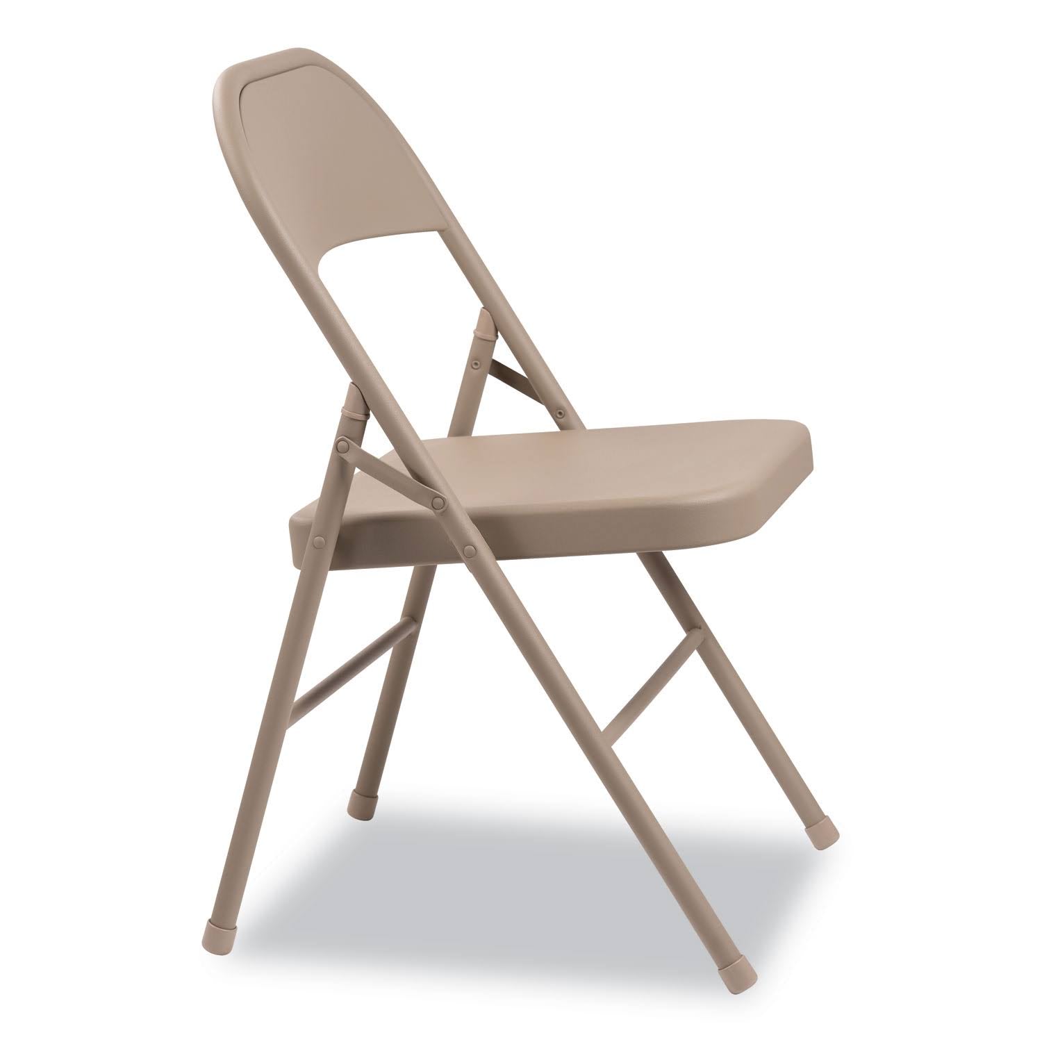 Tan Steel Folding Chair - 4 pack G2087