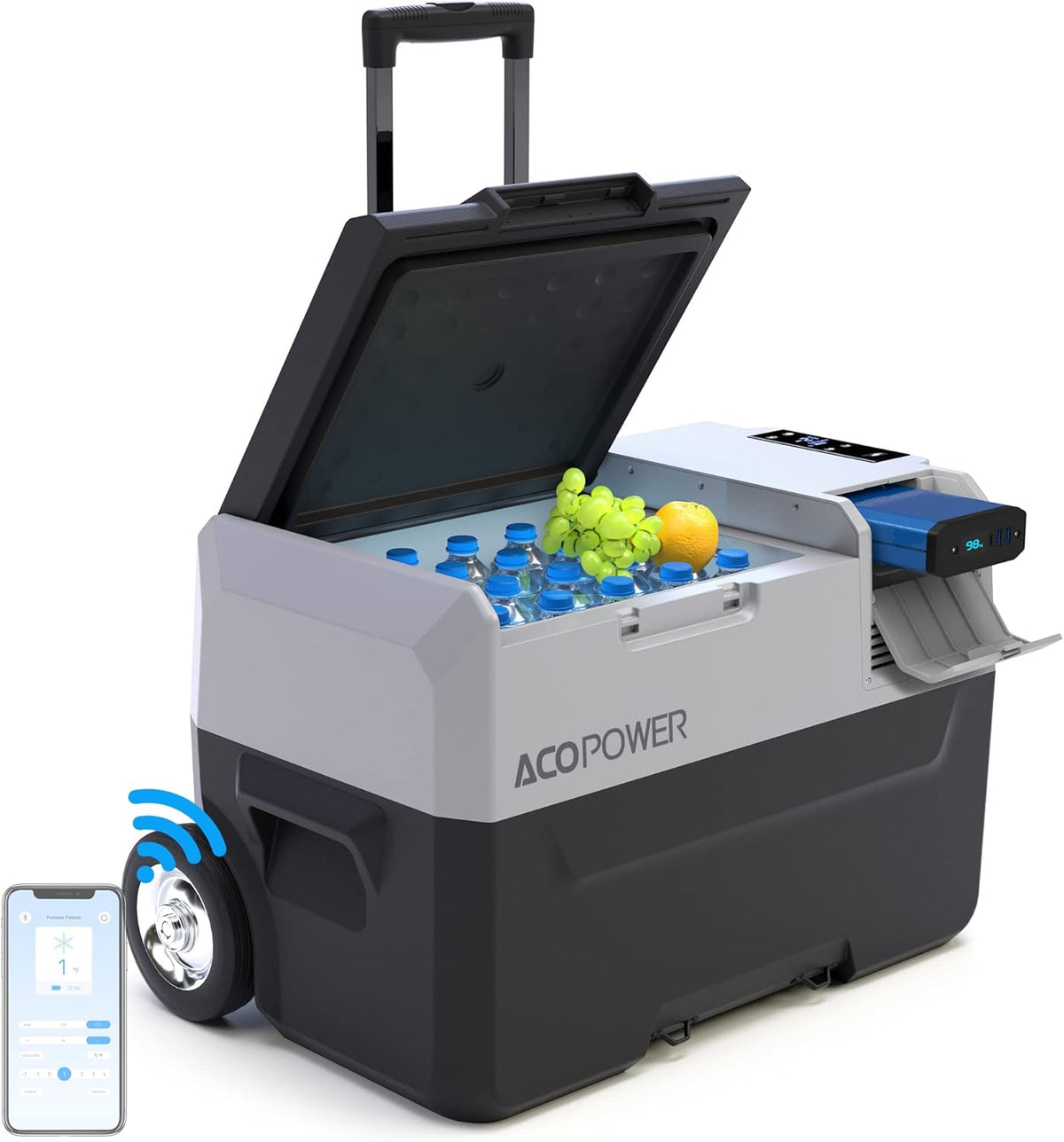 32 Quarts Portable Refrigerator with Rechargeable Battery H5404
