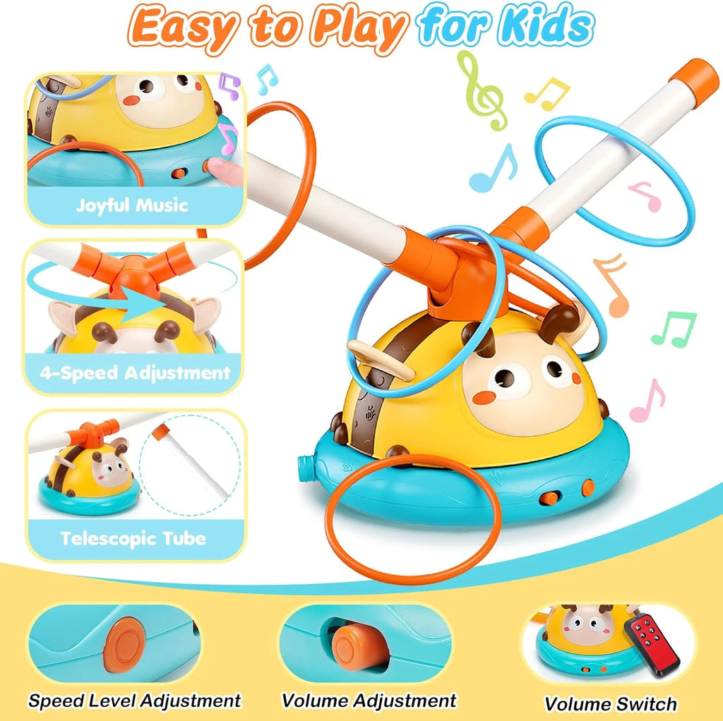 Outdoor Toy Toss Ring Baseball Game with Music X156213