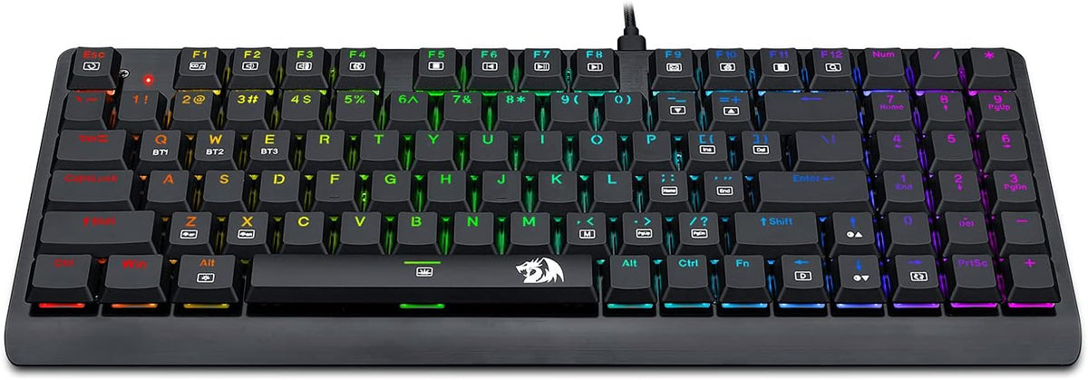 Wireless Bluetooth Mechanical Gaming Keyboard with RGB Backlit Blue Switches D17395