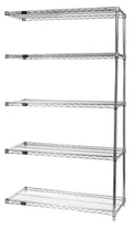 Chrome Wire Shelving 5-Shelf Starter Unit S650