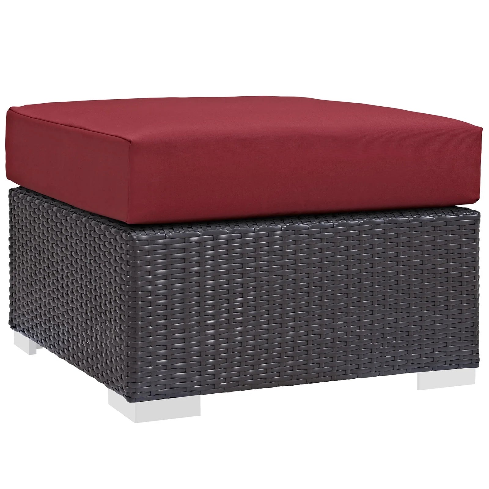 Red Rattan Nine PCS Sectional Sofa Set V17309