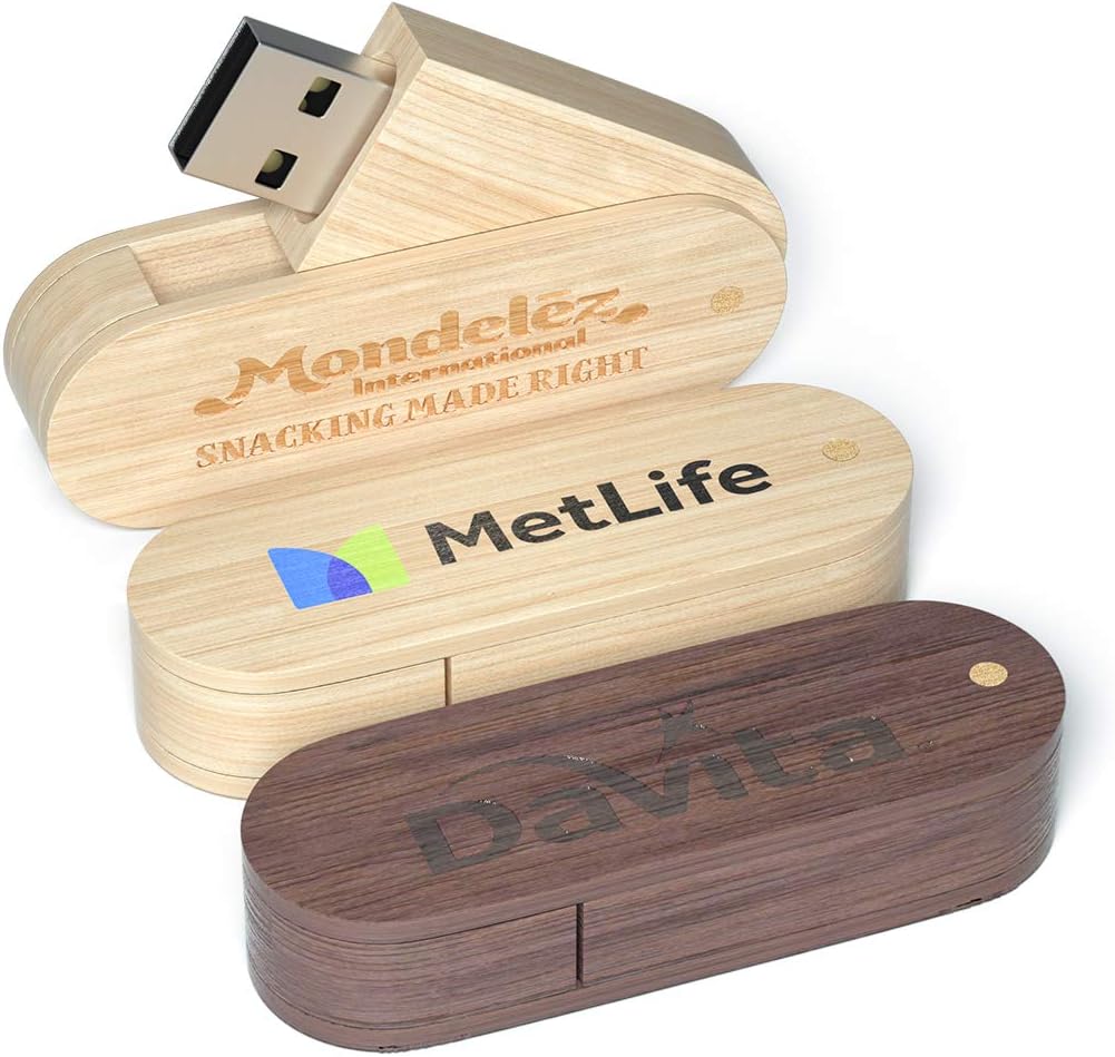 128MB Wooden USB 2.0 Flash Drive 100 Pack G757