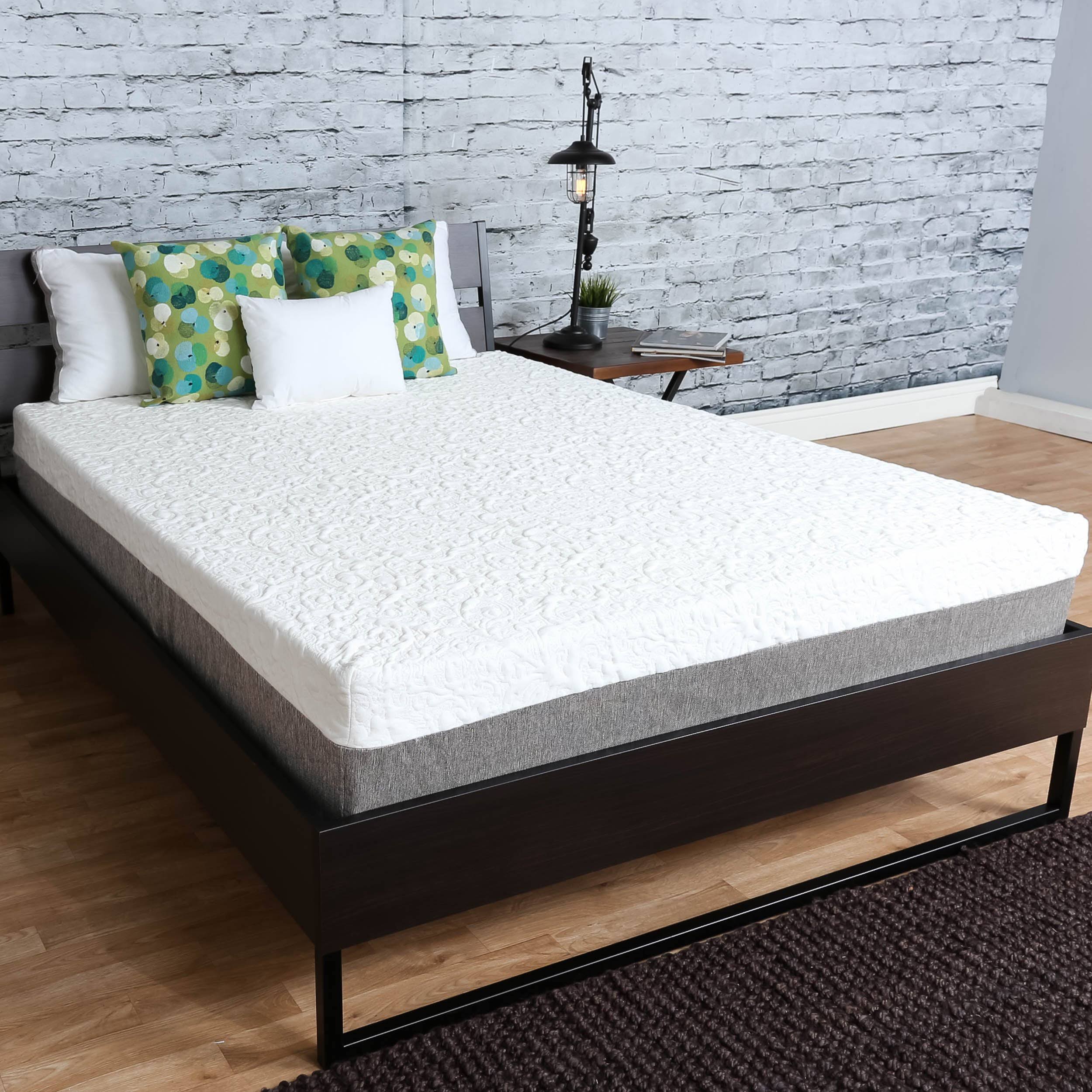 10-Inch Graphite Gel Memory Foam Mattress Queen N9849