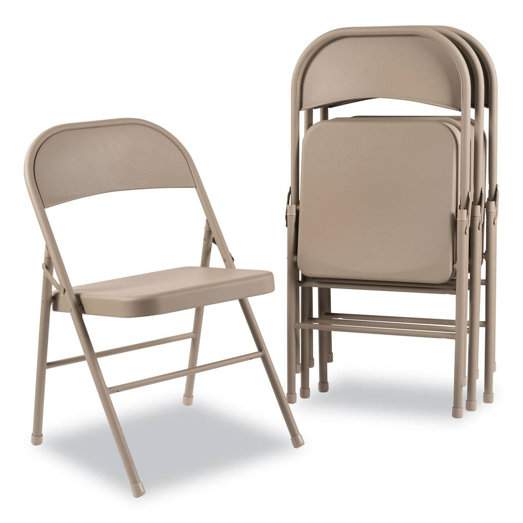 Tan Steel Folding Chair - 4 pack G2087