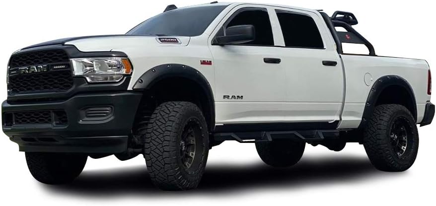 Black Heavy Duty Drop Side Steps V7166