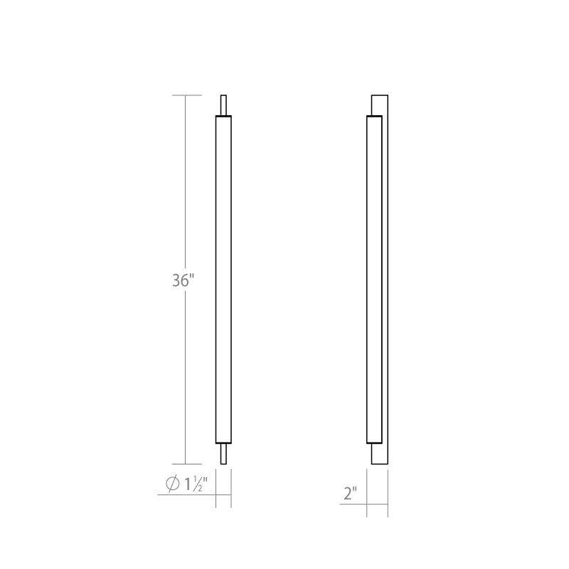 Large 36in LED Bath Bar D865