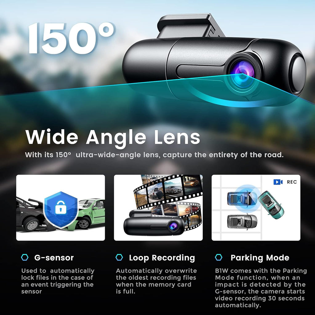 2 Pc Full HD 1080p Dash Cam with Super Capacitor V803367