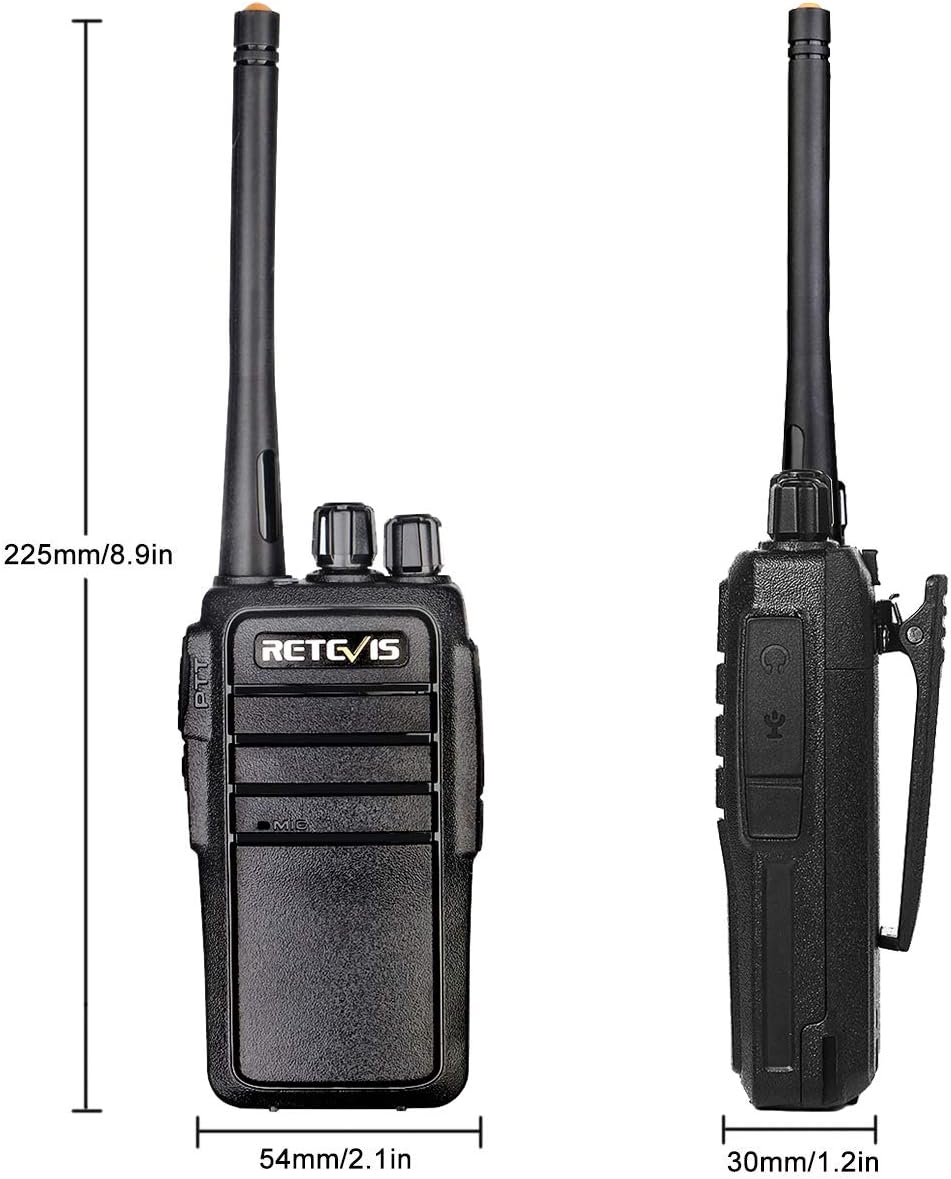 3000mAh Two Way Radios with Earpiece 16CH Handheld 4 Pack F258112