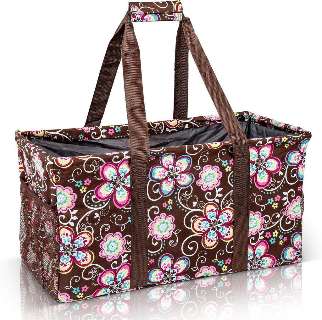 Oversized Collapsible Canvas Utility Tote Bag H364452