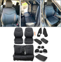 Black Synthetic Leather Seat Covers for Toyota Prius X56314