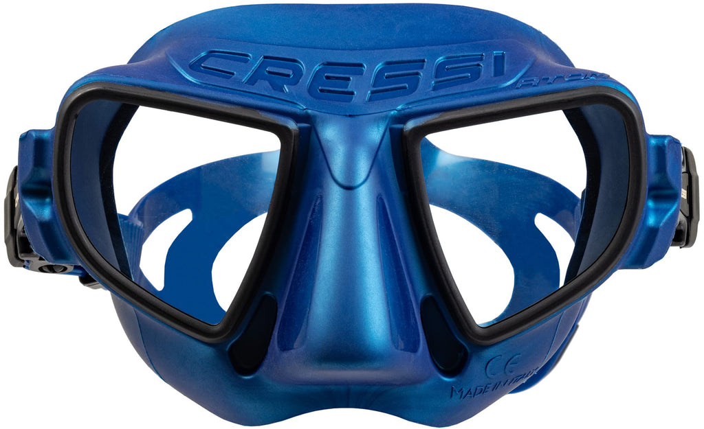 Blue Metal/Black Clear Lens Mask H40202