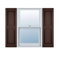 12 inch x 80 inch Vinyl Double Panel Shutters W5262